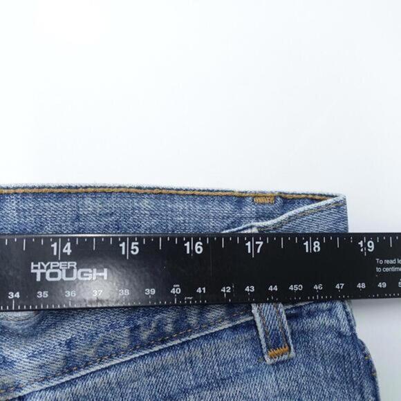 Levi's 505 Jeans Mens 38 X 32 Blue 100% Cotton Loose High-Rise Straight Leg - Picture 4 of 9